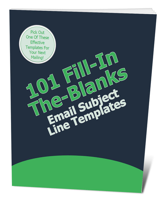 101 Fill In The Blank Email Subject Line Templates eBook