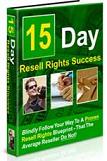15 Days Resell Rights Success eBook