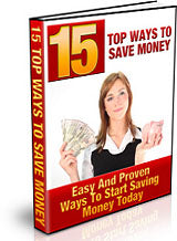 15 Top Ways To Save Money eBook