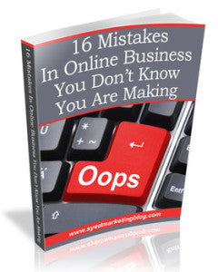 16 Mistakes In Online Business You Dont Know You Are Making eBook