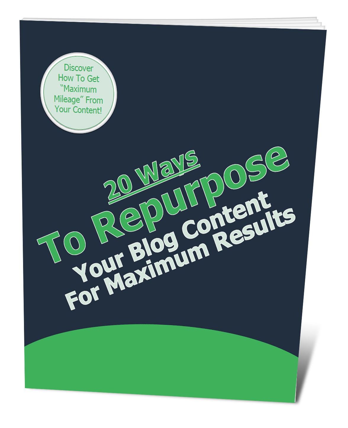 20 Ways To Repurpose Your Blog Post Content eBook