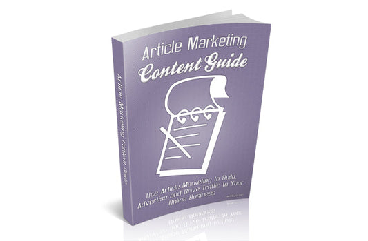 Article Marketing Content Guide eBook
