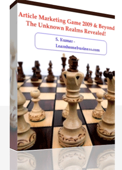 Article Marketing Game 2009 and Beyond eBook