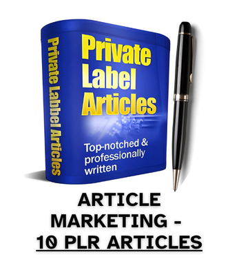 Article Marketing PLR Article Pack - 10 PLR Articles