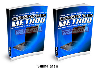 Blogging Cash Method Volume 1 and 2 eBook