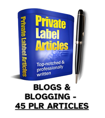 Blogs & Blogging PLR Article Pack - 45 PLR Articles