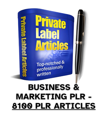 Business & Marketing PLR Article Pack - 8100 PLR Articles