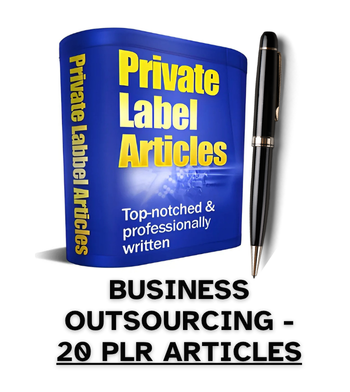 Business Outsourcing PLR Article Pack - 20 PLR Articles