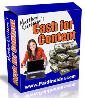 Cash For Content eBook