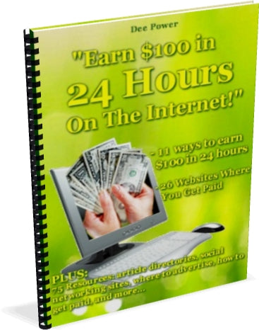 Earn $100 In 24 Hours On The Internet eBook