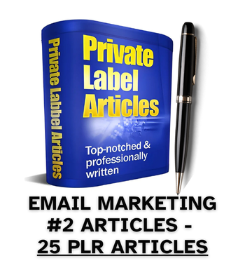 Email Marketing #2 PLR Article Pack - 25 PLR Articles