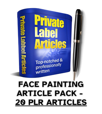 Face Painting PLR Article Pack - 20 PLR Articles