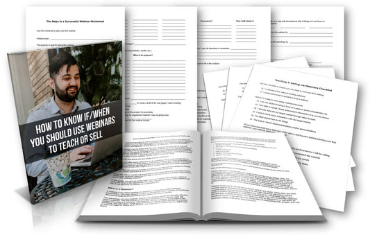 How To Know If When You Should Use Webinars To Teach Or Sell eBook