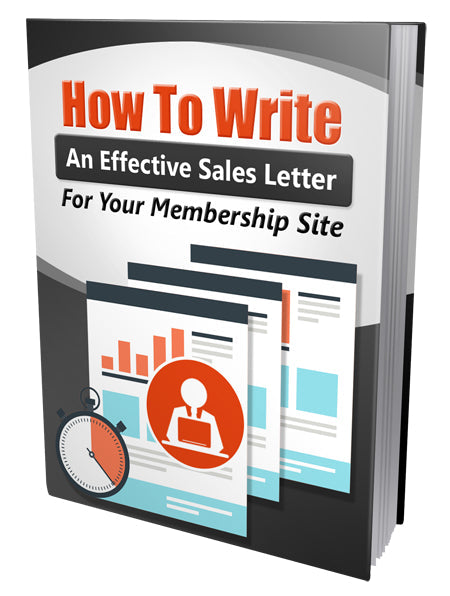 How To Write An Effective Sales Letter For Your Membership Site eBook