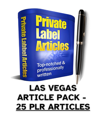 Las Vegas PLR Article Pack - 25 PLR Articles