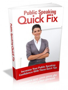 Public Speaking Quick Fix eBook
