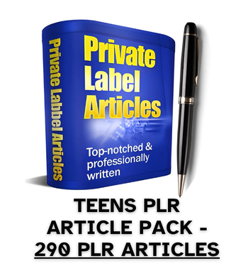 Teens PLR Article Pack - 290 PLR Articles