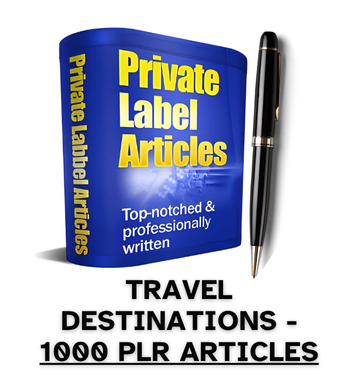 Travel Destinations PLR Article Pack - 1000 PLR Articles