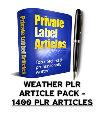 Weather PLR Article Pack - 1400 PLR Articles