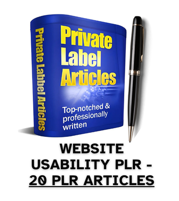 Website Usability PLR Article Pack - 20 PLR Articles