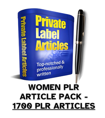 Women PLR Article Pack - 1700 PLR Articles